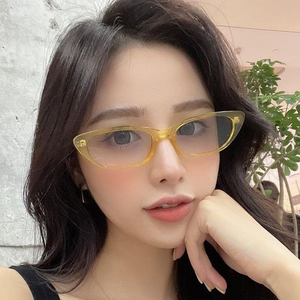 

sunglasses lonsy cat eye retro women fashion small cateye female shades ladies trending streetwear eyewear uv400, White;black
