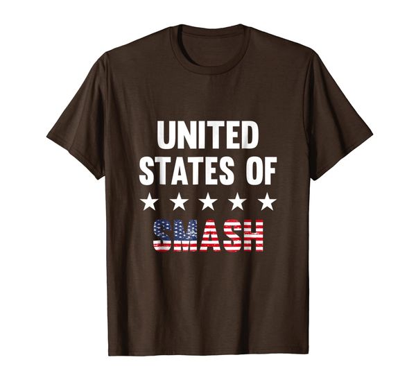 

united states of smash shirt, White;black