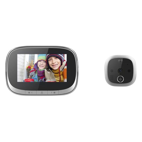 

doorbells intelligent electronic cat eye doorbell household visual anti-theft wireless black