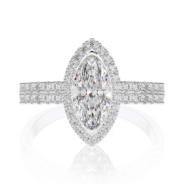 

hbp fashion shipai new style imitation luxury diamond horse eye 5 * 10mm group set zircon ring jewelry gift, Silver