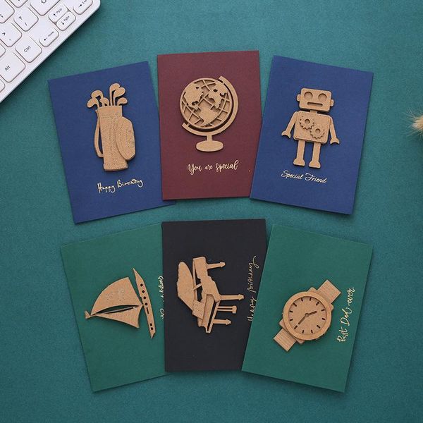 

greeting cards 6pcs thanksgiving day card 3d with envelope party birthday gift for mom and dad