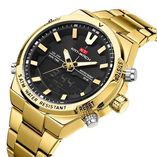 

relogio masculino men watch fashion quartz mens watches waterproof sports men's wrist watch gold wach, Slivery;brown