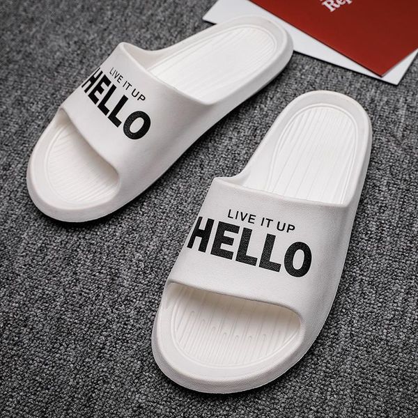 

slippers classic bathroom lovers men summer home casual shoes beach flip flops outdoor indoor man zapatillas, Black