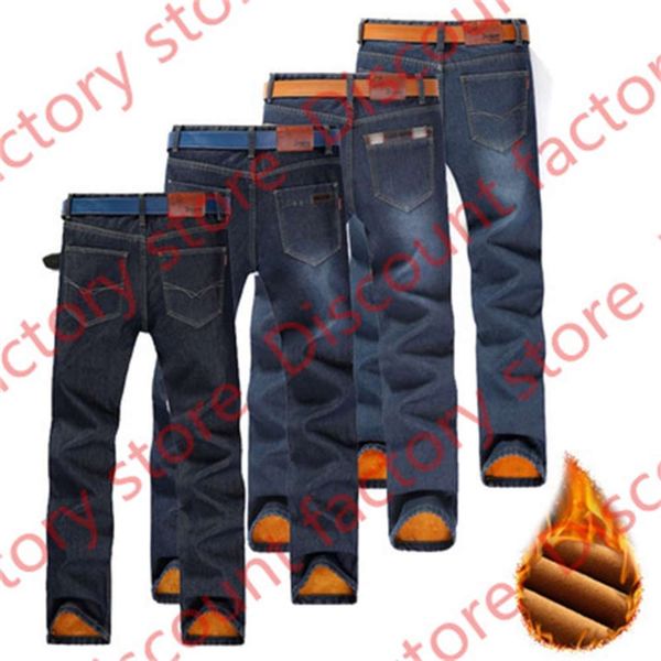 

mens fashion slim jeans winter thick high street sell male pants splashing ink style straight jeans, Blue
