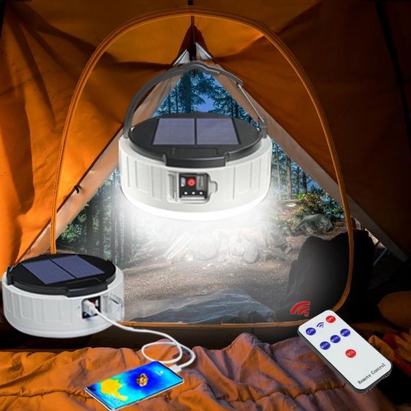 

portable lanterns solar rechargeable lamp led camping light multifunctional outdoor lighting usb phone charging emergency night