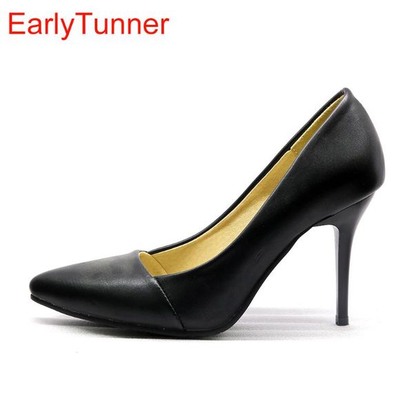 

dress shoes brand classic black blue women formal nude pumps stiletto high heels lady party eh76 plus big size small  48 30