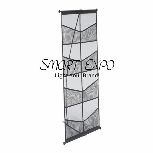 

brochure stand leaflet holder advertising display 8-a4 mesh pockets
