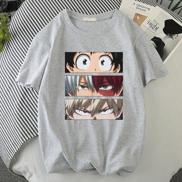 

my hero academia todoroki men s japanese anime printing clothes casual shirt for korean oversized t, White;black
