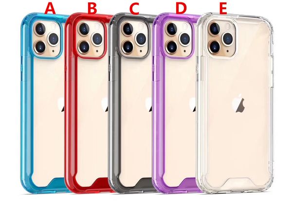 

clear acrylic tpu pc shockproof case for iphone 12 mini 11 pro max xr xs 6 7 8 plus samsung note20 s20 ultra