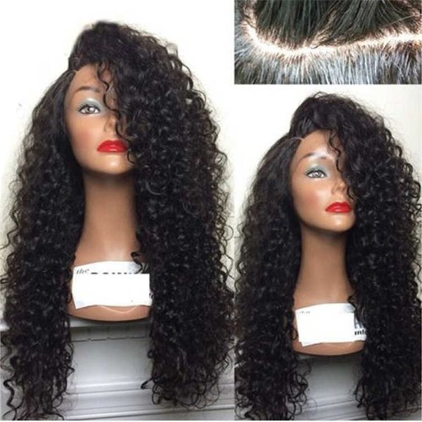 

26 inch aimisi synthetic wig for black women simulation human hair wigs llenas del cordÃ³n pelo humano curly pelucas jf3342