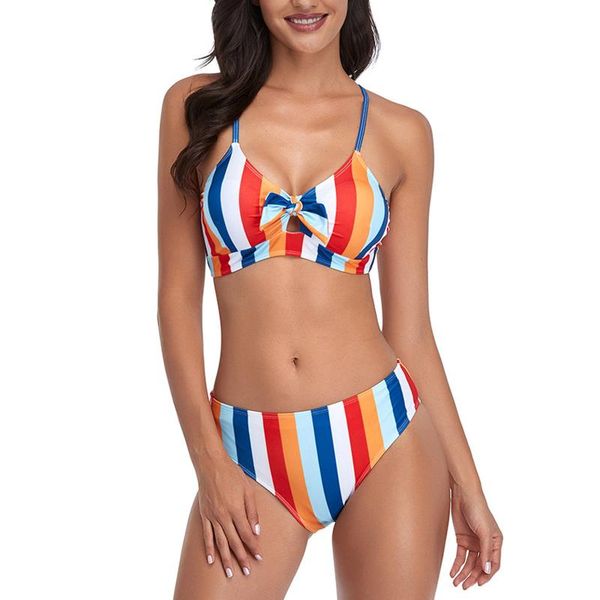 

women's swimwear low waist bikinis stripe swimsuits women push up bathing suit biquini brazilian bikini 2021 beachwear #gh, White;black