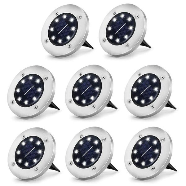 

lawn lamps 12pcs led solar power garden lights outdoor lighting energy waterproof buried driveway yard decoration