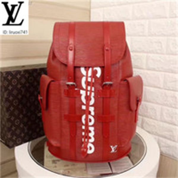 

brand designer luxury d8rx 41379 leisure outdoor water ripple backpack women backpacks fashion women shows oxidized leather business bags to, Red;black