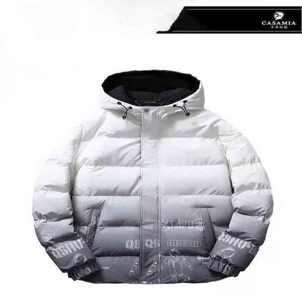 

cotton padded tnf fashion classic casamia jacket parkas mens womens wear medium long gooses letter printing parker warm sport coat, Black