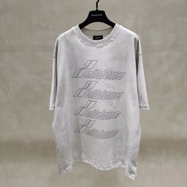

2021 new reflection welldone t-shirt women fashion we11done t shirts tee harajuku men clothing d3h7, White