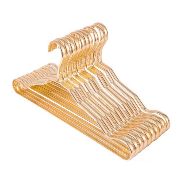 

hangers & racks 10pcs/set more thicken clothes hanger anti-slid aluminium alloy anti-rust rack for home