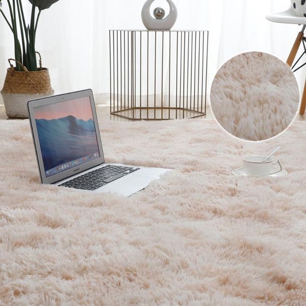 

tie-dyed gradient plush carpet living room coffee table mat washable bedroom non-slip carpet