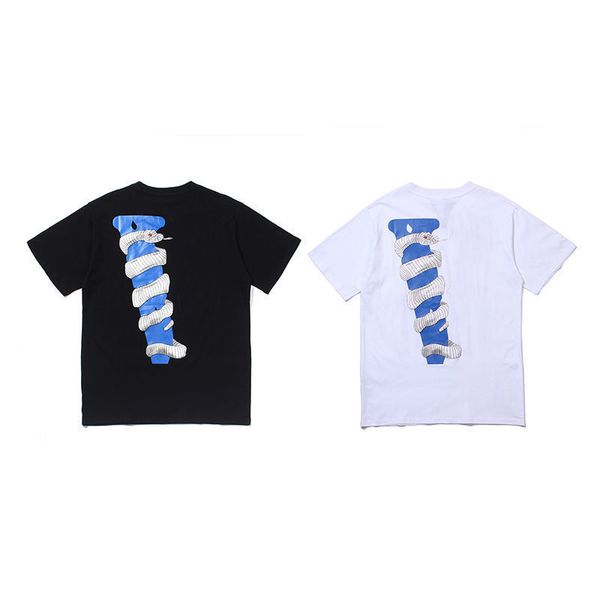 

fashion mens white snake t shirt famous designer t-shirt big v hip hop men women short sleeve s-xl 20, White;black