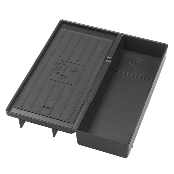 

car organizer qi wireless charger storage box fit for a6 a7 2021-2021 black