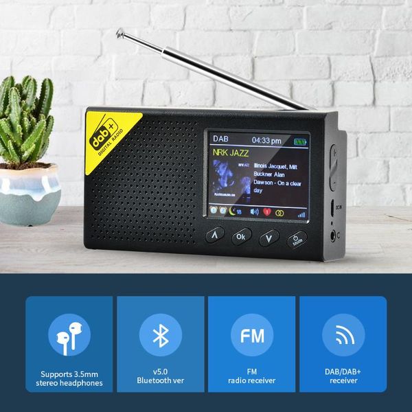

car audio 2021 product dab digital radio multifunctional color screen portable