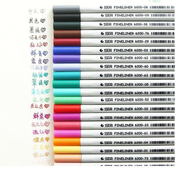 

26 colors fineliner pens 0.4mm ultra fine tip colored pen watercolor based micron ink marker pen set perfect for sketch jllhpt