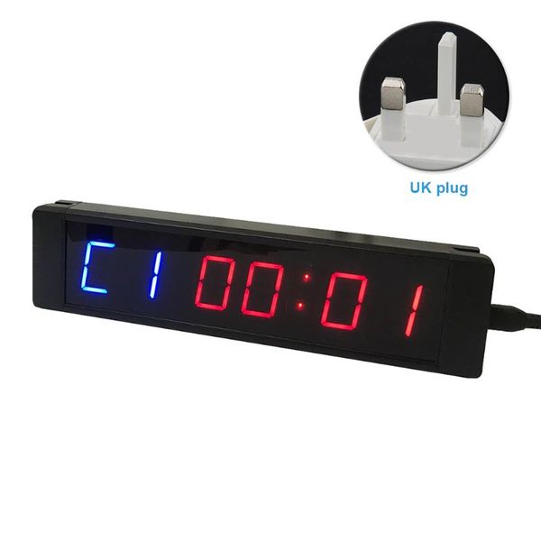 Timer Telecomando Orologio digitale Allarme nero Display LCD Quadrato Timer elettronico Palestra Conto alla rovescia Strumenti sportivi Multifunzione Portatile