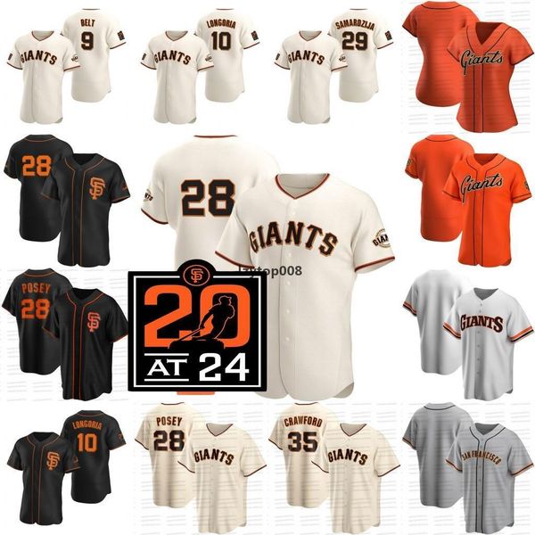 

an francisco buster posey jerseys 2020 sf crawford belt evan longoria yastrzemski solano sandoval vogt samardzija schmit, Blue;black