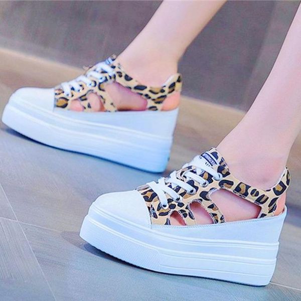 

dress shoes summer sandals women cow leather round toe platform wedge fashion sneakers high heel comfort chunky boots, Black
