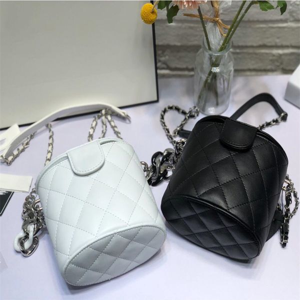 

designer channelity bags for women black handbag leather chain slant shoulder clutch totes bag cc double letters solid hasp waist square str