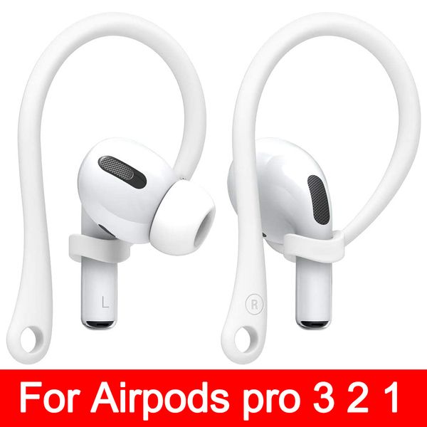 

sports silicone ear hooks earhook headset accessories for apple airpods pro earphones anti-fall bluetooth holder for airpods3 2 1