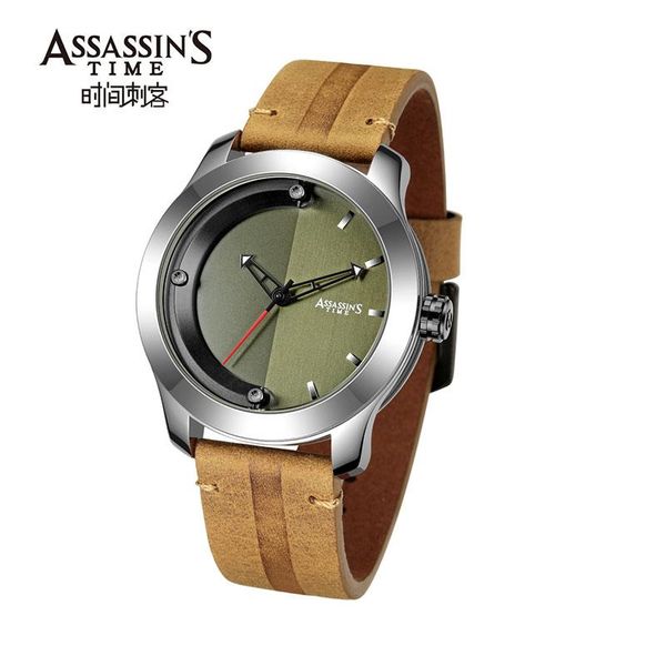 

wristwatches men's fashion watch, Slivery;brown