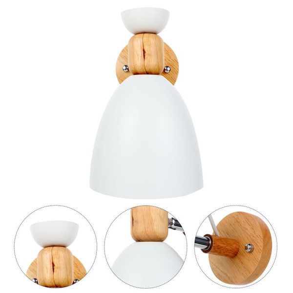 

wall lamp 1pc home iron art el bedroom without bulb (white)