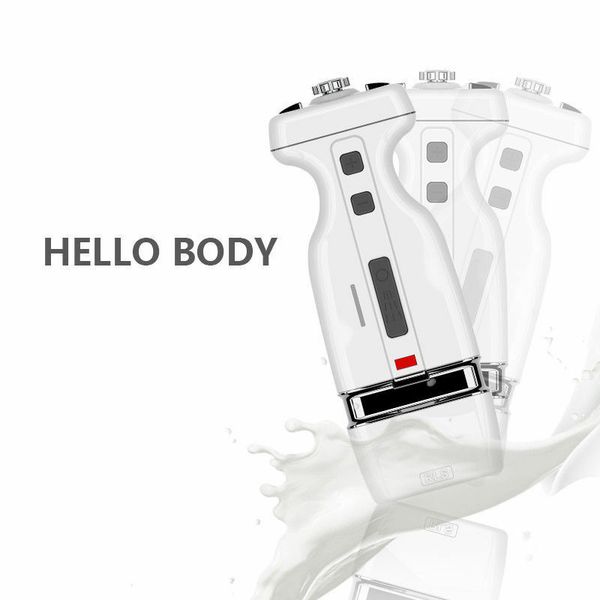 

home use hifu hellobody handy slimming device focused rf fat cellulite removal burn body shape machine, Black;white