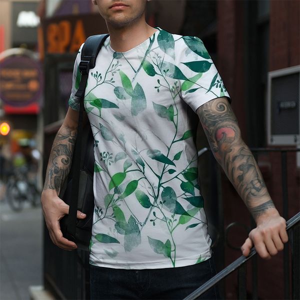 

original rock bob marley 3d printing green leaf pattern t-shirt fashion breathable and comfortable daily party visual impact gothic style me, White;black