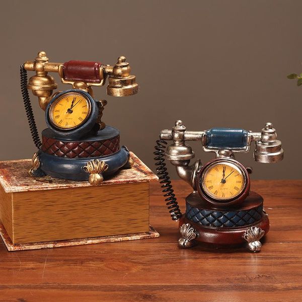 

cute vintage mrchanism desk clock wood battery digital office desk clock vintage luxury decor reloj de mesa table clocks bw50zz