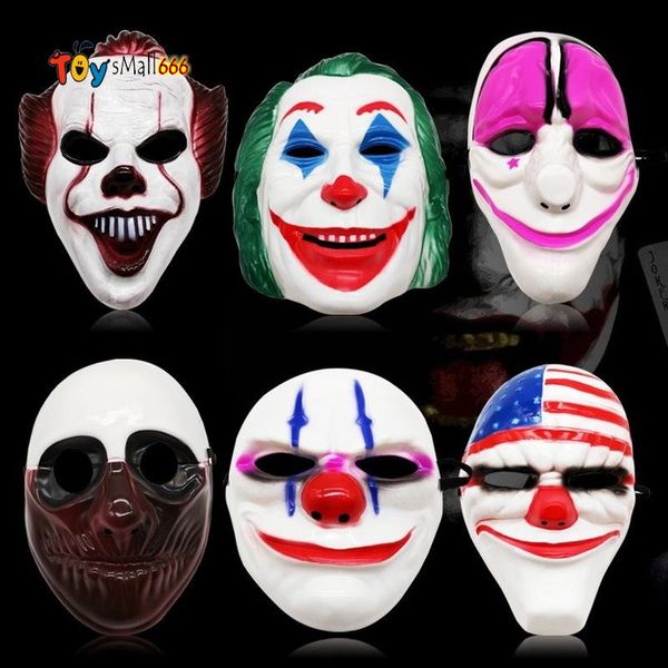 

scary clown masks halloween cosplay horror ghost masquerade cos costume mask 13 styles