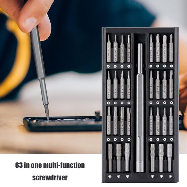 

professional hand tool sets 63pcs phone laprepair set torx screw driver bit sleeve electronics camera watch fixing kit accessories