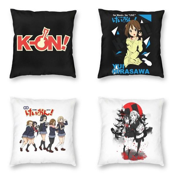 

cushion/decorative pillow nordic musical anime k-on throw cover home decorative yui hirasawa music animation manga cushion for living room