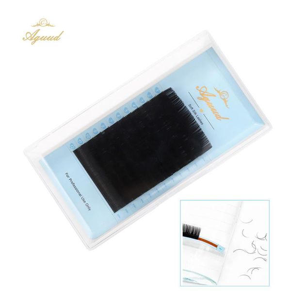 

false eyelashes aguud individual silk 0.03-0.2 natural lashes extension maquiagem cilios for professionals faux mink eyelash