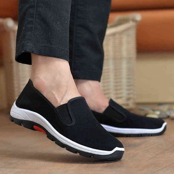 

old beijing cloth shoes men's leisure fashion 2021 work sports mountaineering, Black