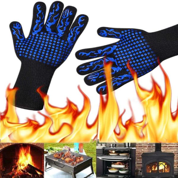 

disposable gloves 2 pieces protective equipment barbecue kitchen heat-resistant silicone chef baking oven