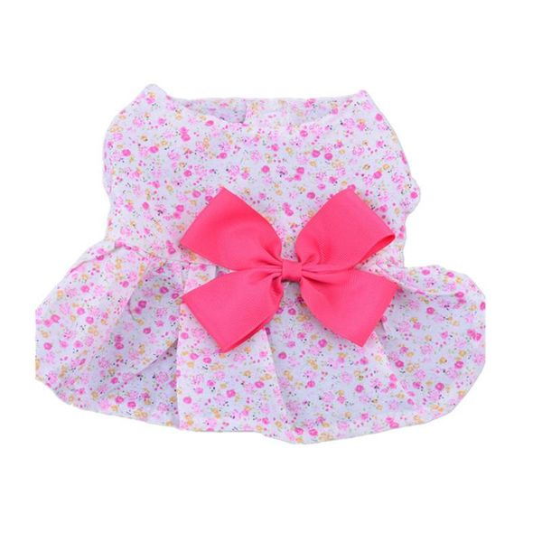 

dog apparel fashion clothes skirt puppy pet clothing cool summer floral printed for cat vest big bows size xs-xl