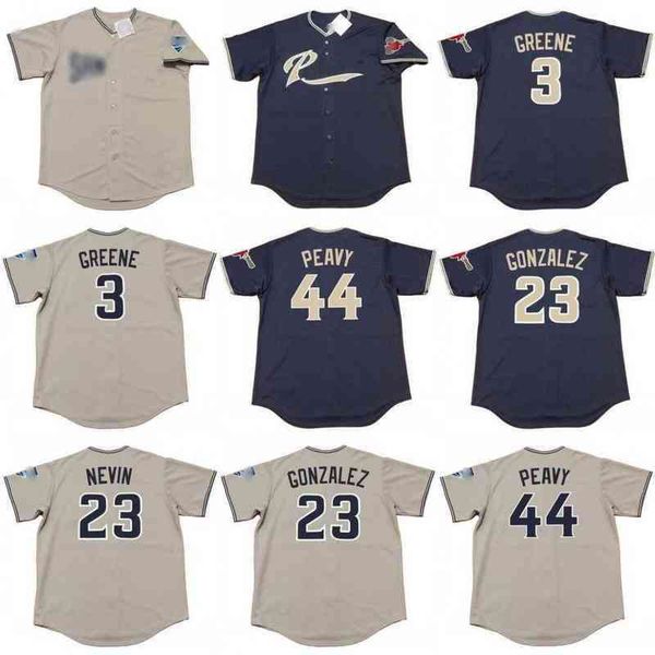 

men 3 khalil greene 23 adrian gonzalez 44 jake peavy 2004 baseball jersey, Black