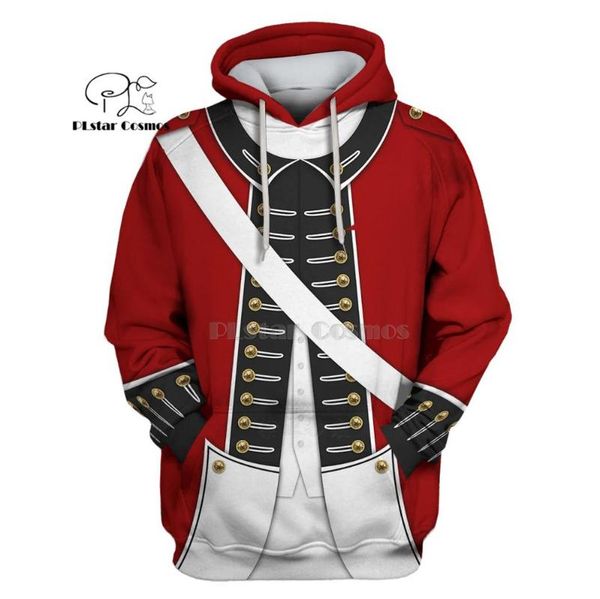 

women's hoodies & sweatshirts plstar cosmos american revolutionary war suit 3d hoodies/sweatshirt winter autumn funny harajuku long sle, Black