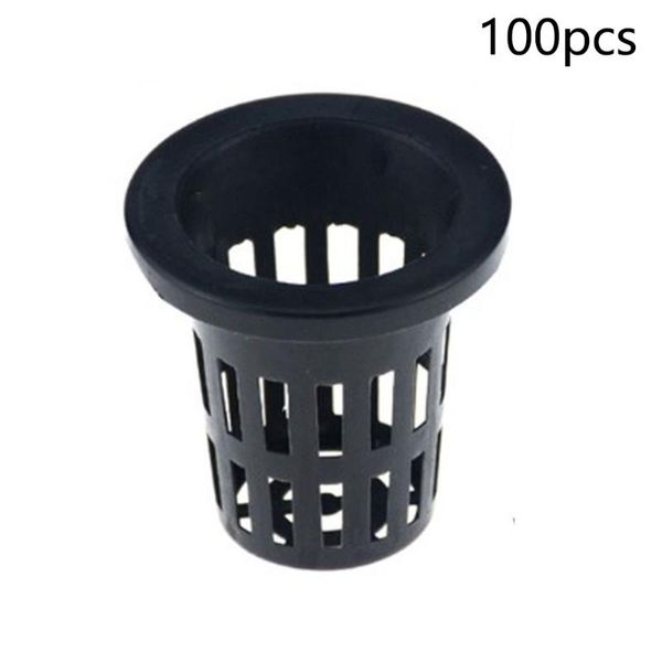 

100pcs/set hydroponic pot net cups basket planting grow nursery clone soilless plant planting net cups