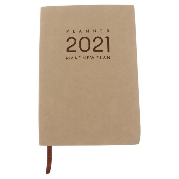 

notepads schedule book 2021 planning notebook portable, Purple;pink