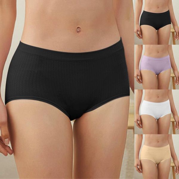 

women's panties 25# cotton underwear set comfort underpants solid color briefs for woman low-rise pantys intimates, Black;pink