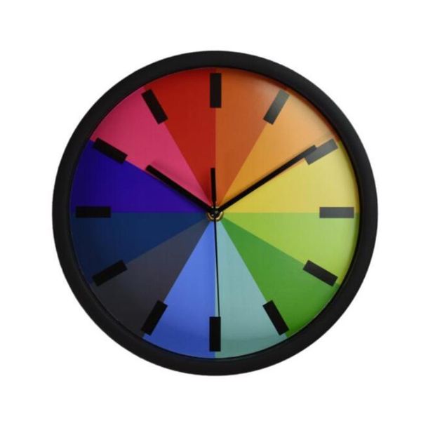 

wall clocks home decoration rainbow nordic silence minimalist clock