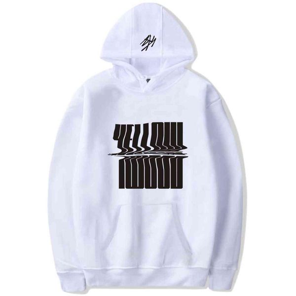 

yellow wood kpop men women korean stylish stray kids the same paragraph sweatshirt hoodie hoodies 3d, Black