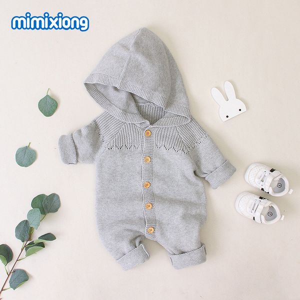 

factory wholesale children's hooded knit bodysuit, Blue